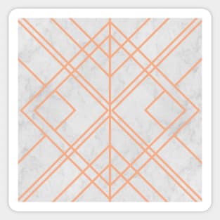 Art Deco Lines Pattern Sticker